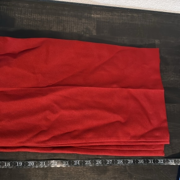 Vintage 70s High Waisted Wide Leg Trousers Red Size 20 Vintage (32inch Waist) - Picture 8 of 8